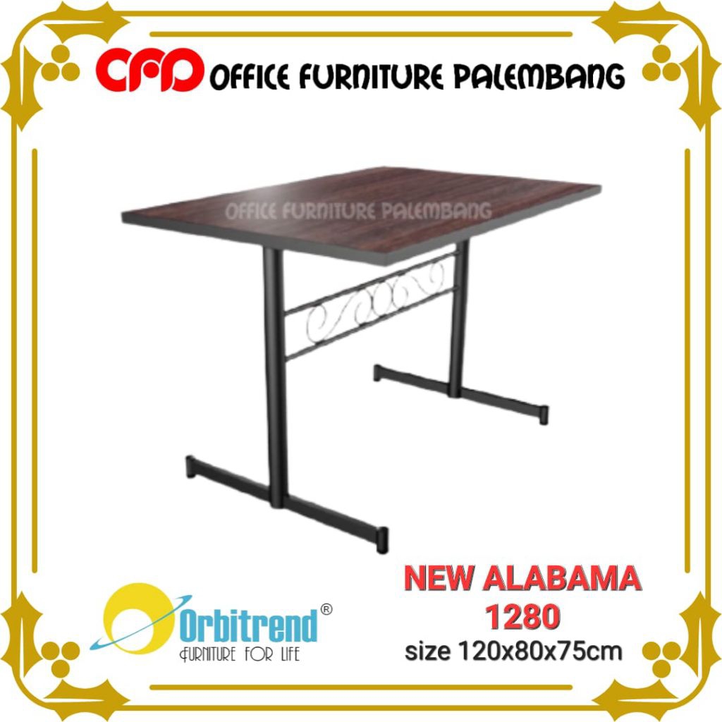 meja makan orbitrend NEW ALABAMA 1280 meja resto meja cafe