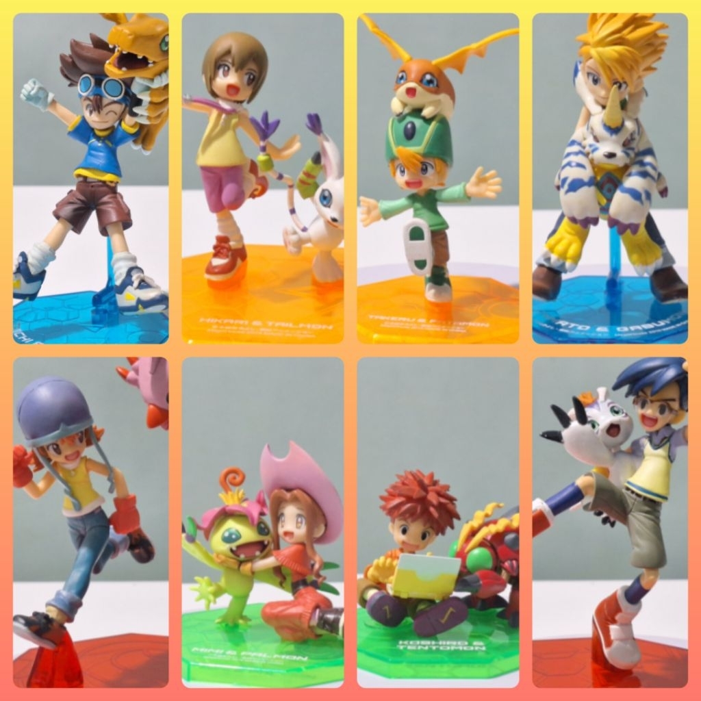 Digimon Adventure GEM Megahouse Original Figure Collector Edition Rare Item 8 Set.