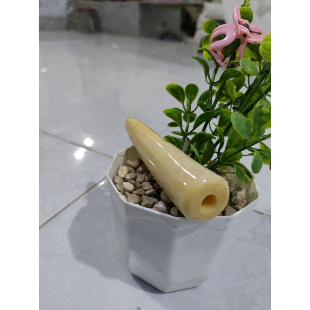 alat kehatan / once pipa iduy tradisional, bahan asli