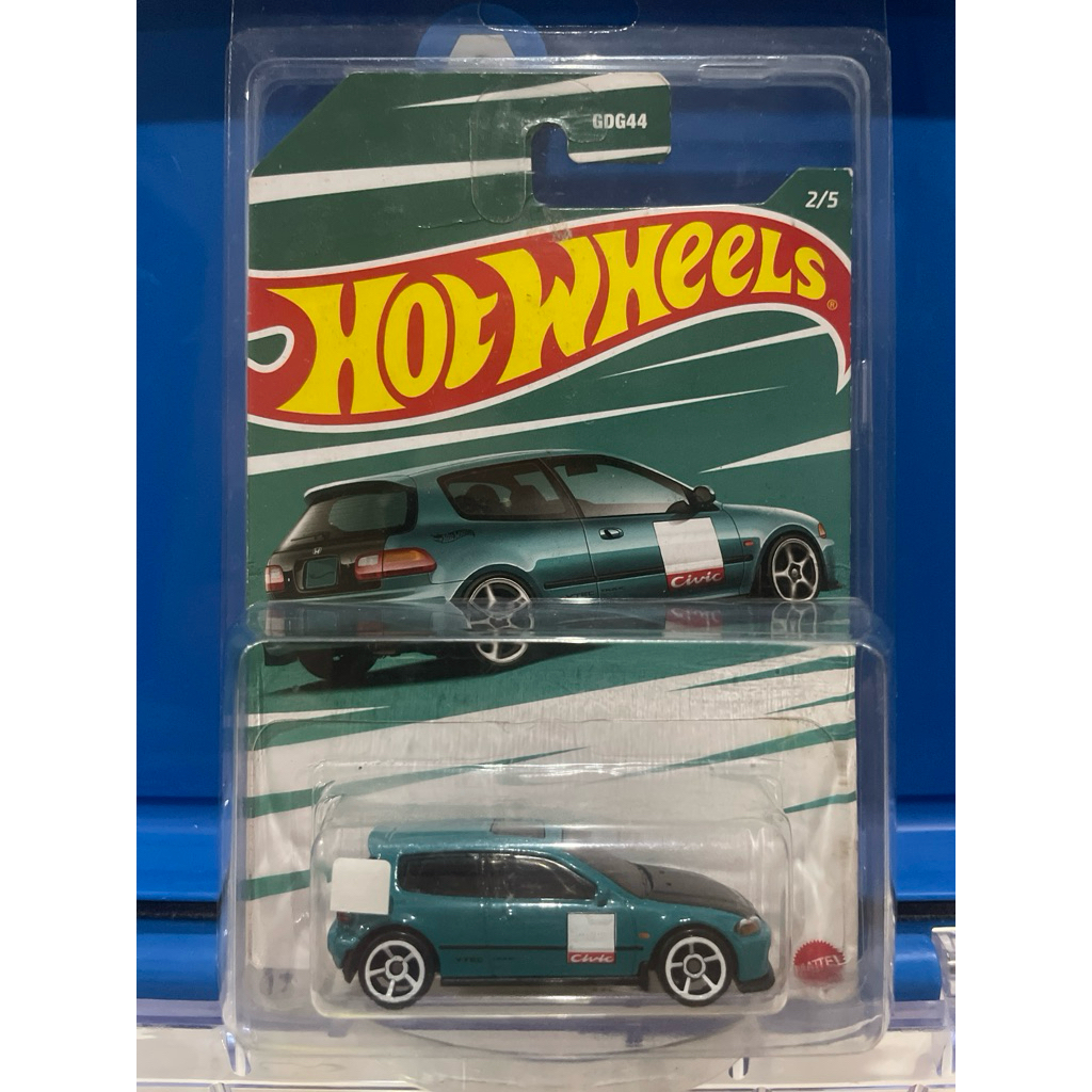 Hot Wheels Honda Civic EG Hijau with Procase