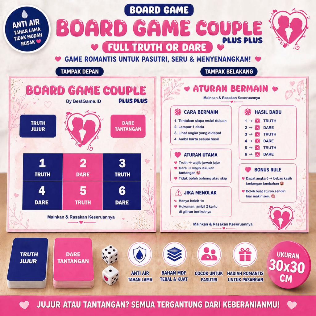 Board Game - Permainan Couple - Board Game Pasangan - Permainan Papan - Permainan Romantis - Couple