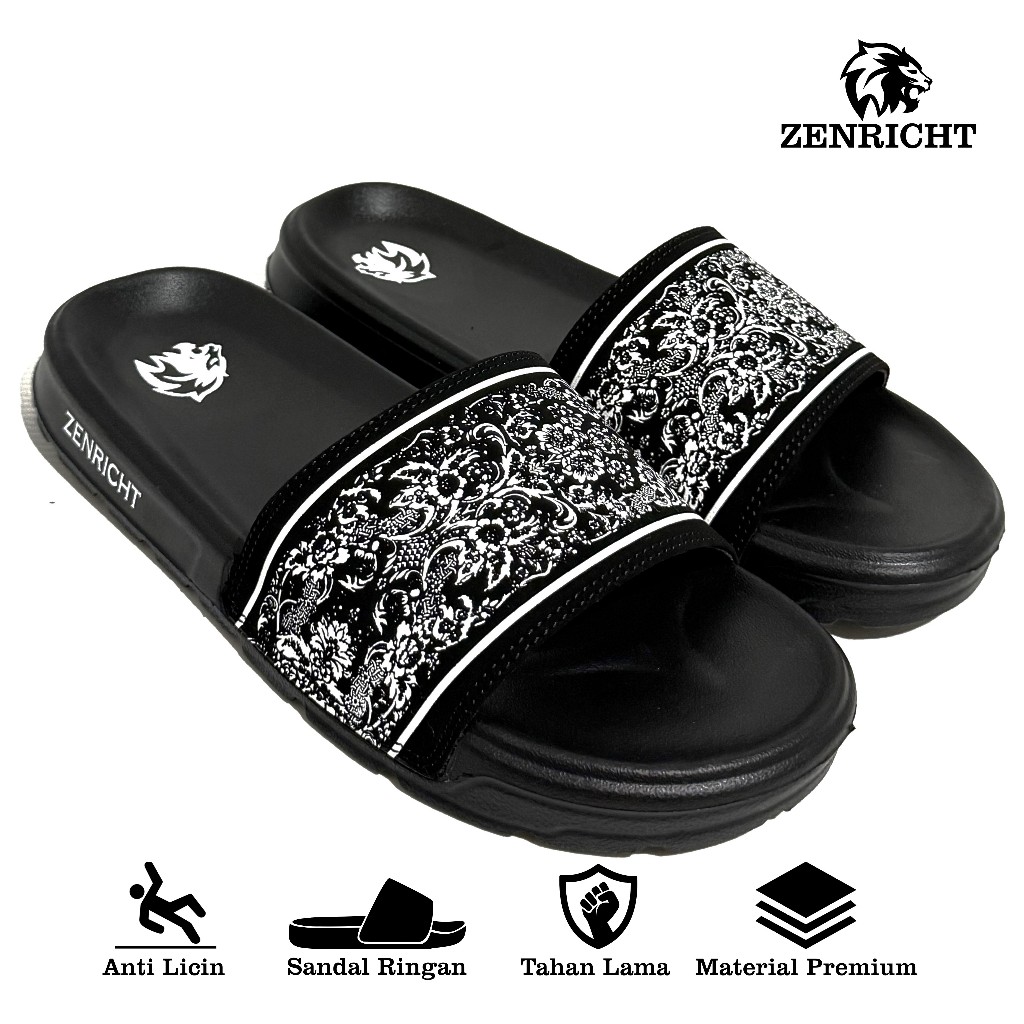 Zenricht - Sandal Pria Sandal Selop Pria Sandal Pria Anti Licin