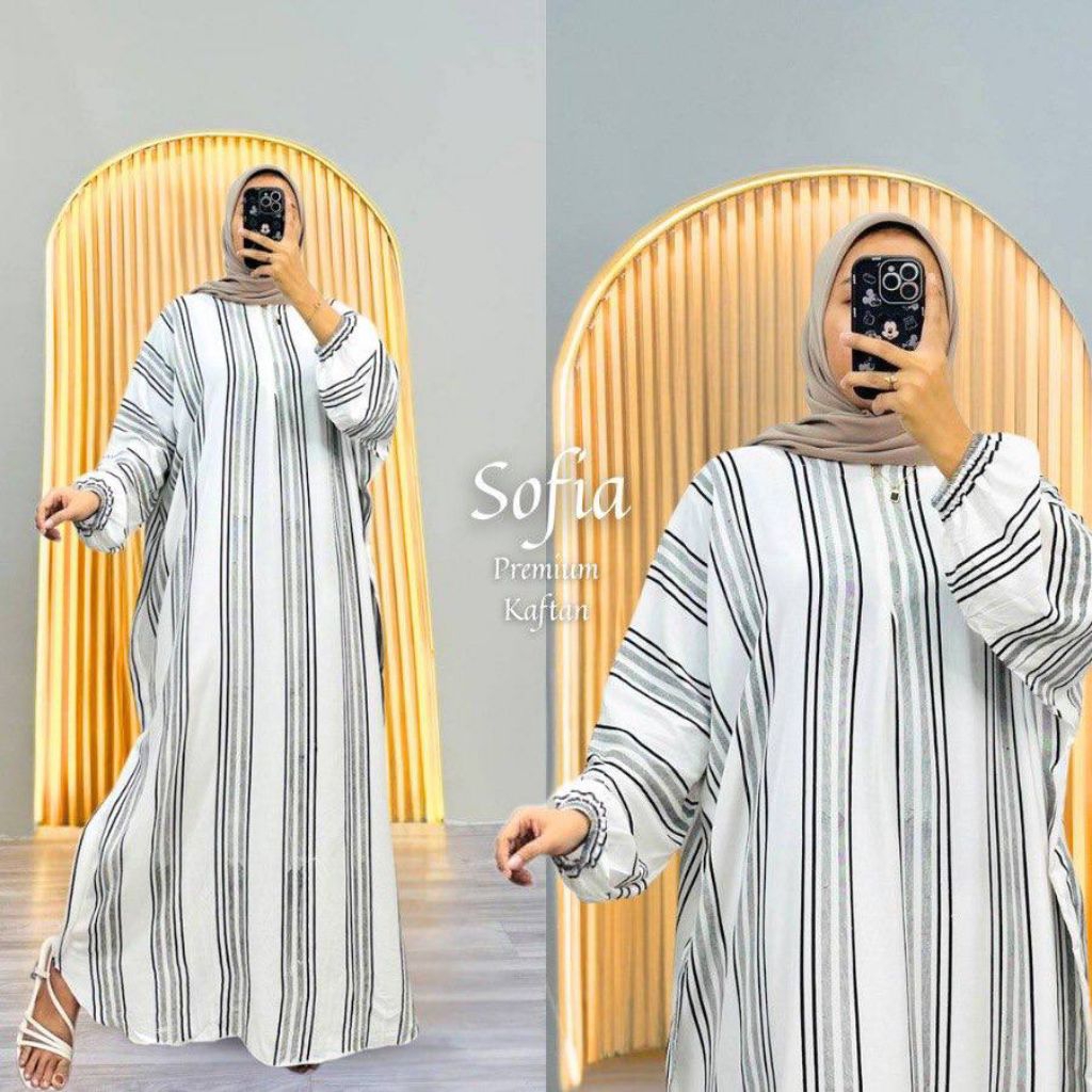 Kaftan Lowo Gamis Homedress Daster Busui Lengan Panjang Bahan Rayon Ukuran Allsize Besar Jumbo Big S