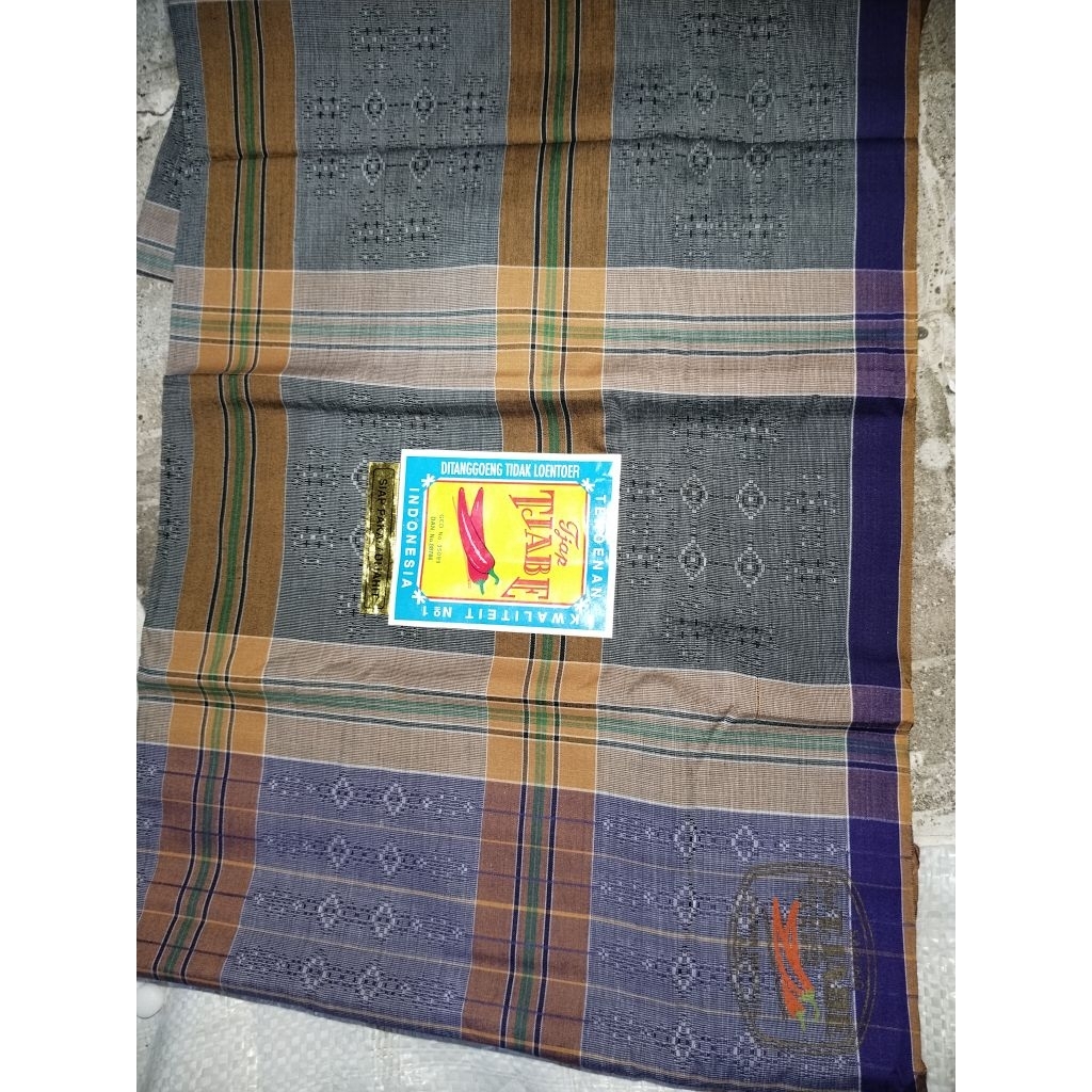 sarung jadoel merk tjabe rayon