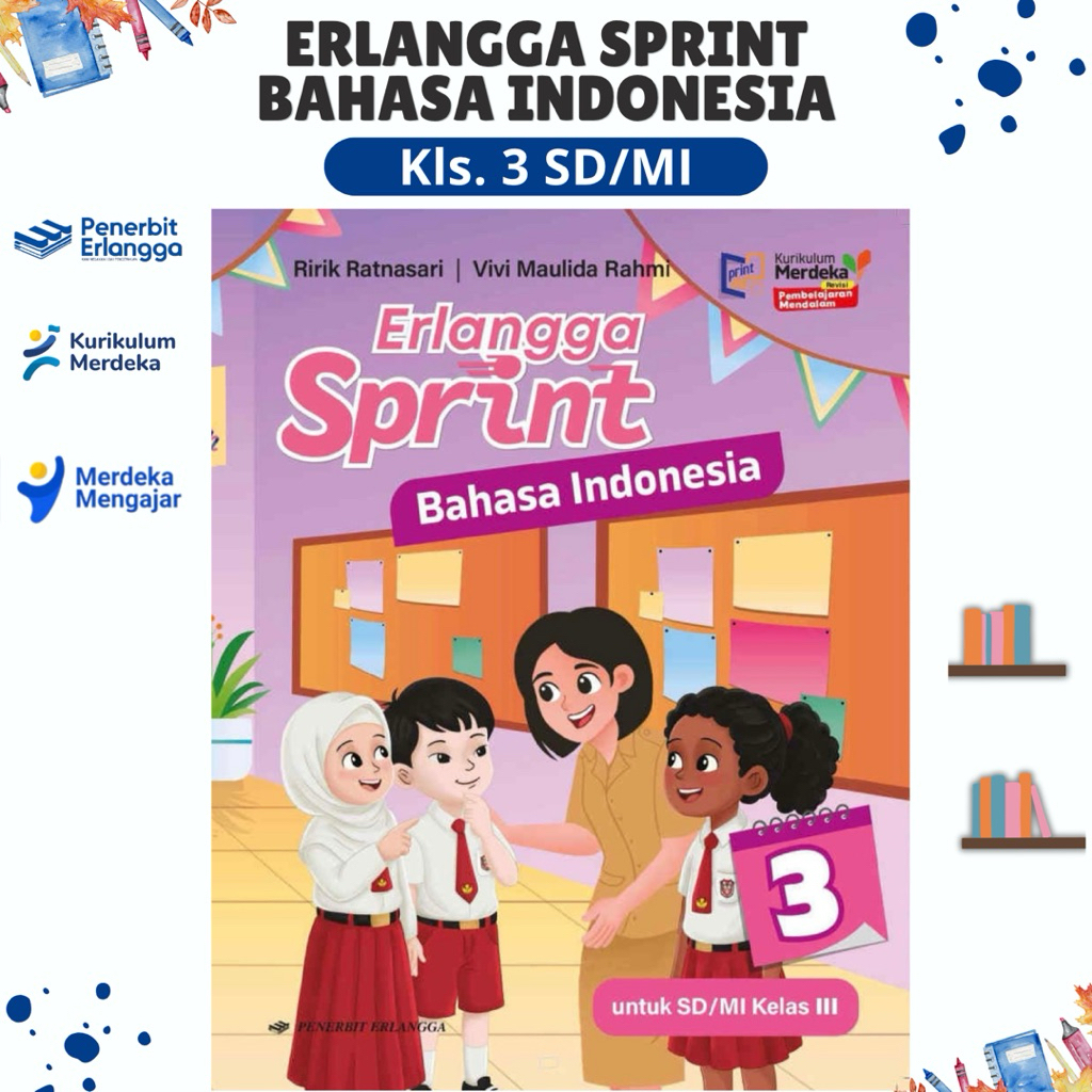 BUKU ERLANGGA SPRINT BAHASA INDONESIA KELAS 3 SD/MI - PENERBIT ERLANGGA