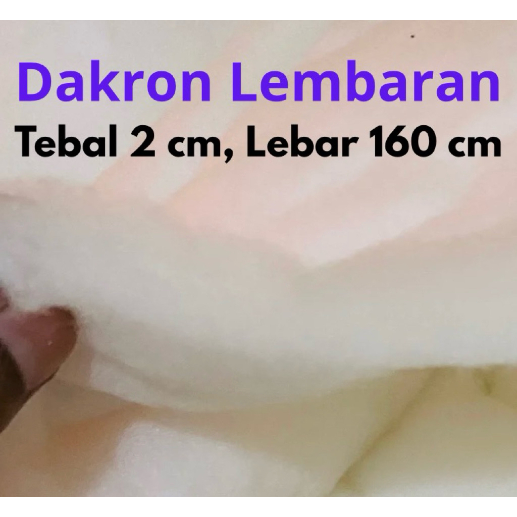 Dakron Lembaran Tebal 1 cm, 2 cm 100x160 cm Serbaguna