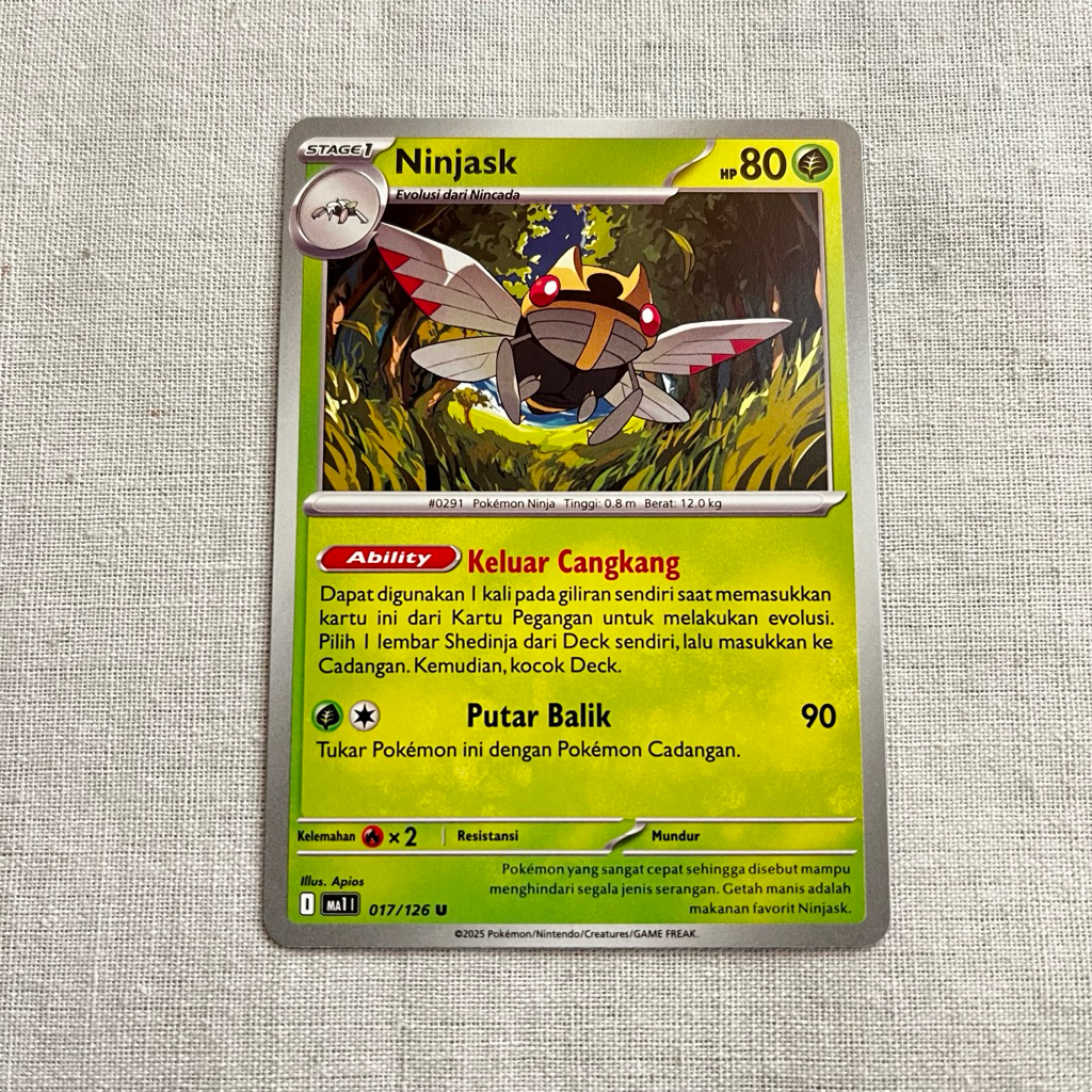 Ninjask MA1 017/126 - TCG Pokemon Indonesia