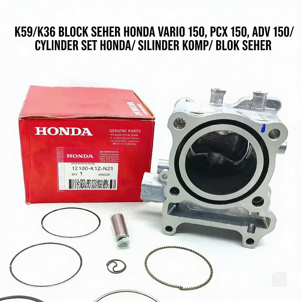 BLOCK SEHER HONDA VARIO 150, PCX 150, ADV 150/ CYLINDER SET HONDA/ SILINDER KOMP/ BLOK SEHER K59/K36