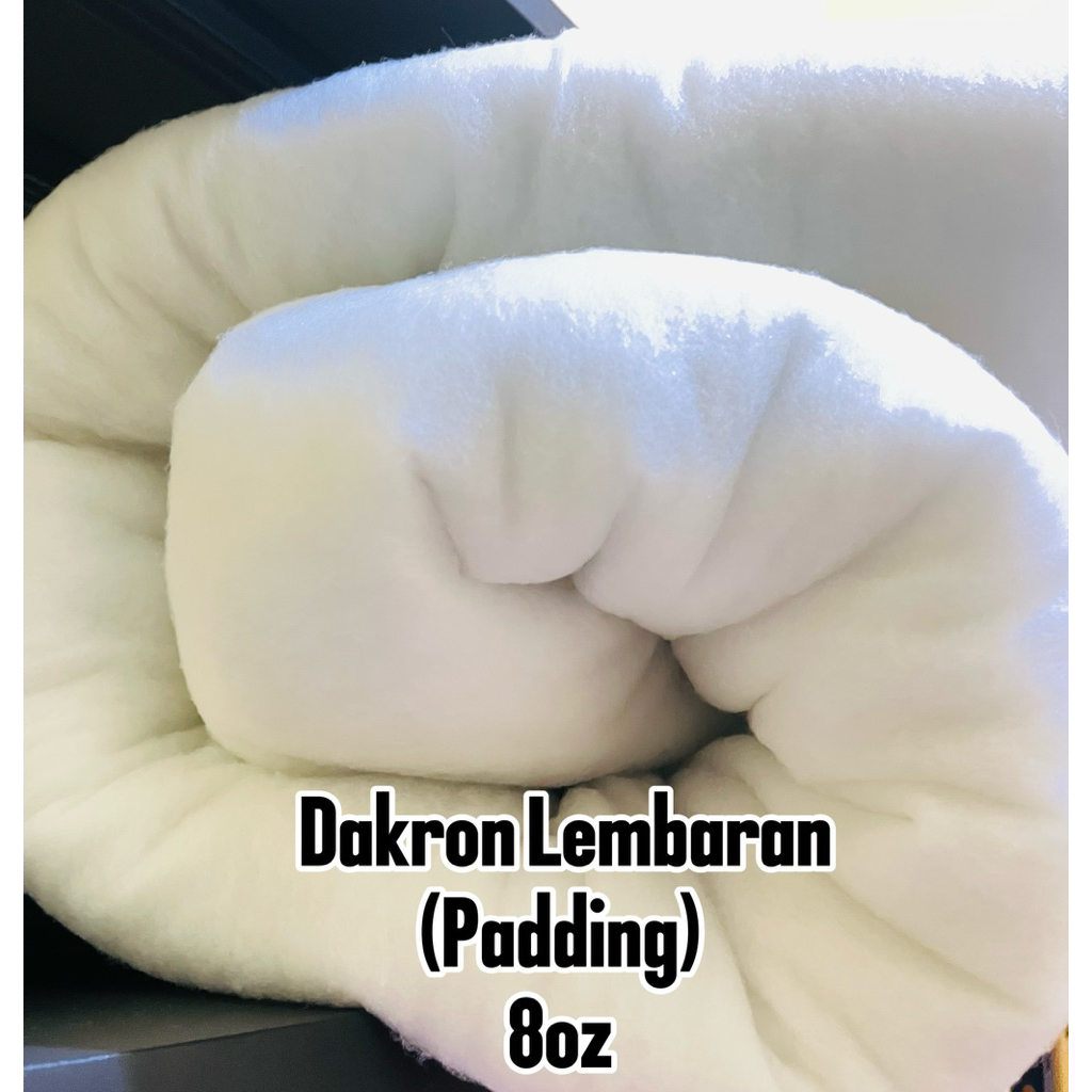 Dakron Lembaran/Padding 8oz (3cm) Untuk Bedcover, Peredam Suara, Dekor dll