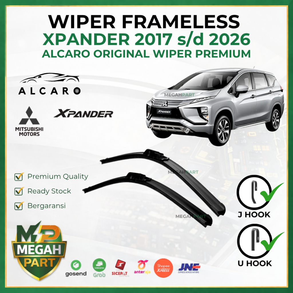 Wiper Frameless XPANDER 2017 s/d 2026 Original Alcaro - Sapu Kaca XPANDER - Wiper XPANDER Frameless 