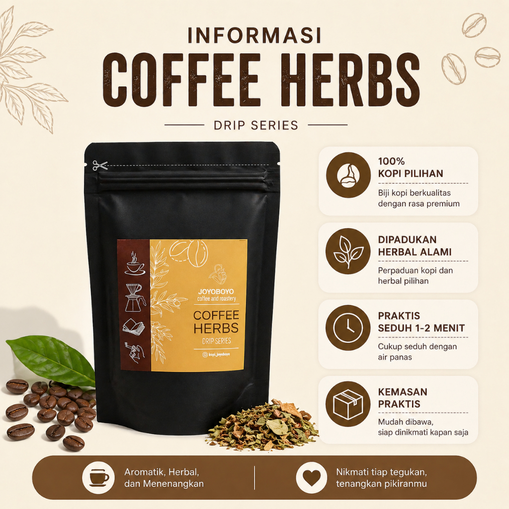 Kopi Herbal Mantap Mantap Joyoboyo Kopi Gingseng Purwoceng PRlVASl AMAN