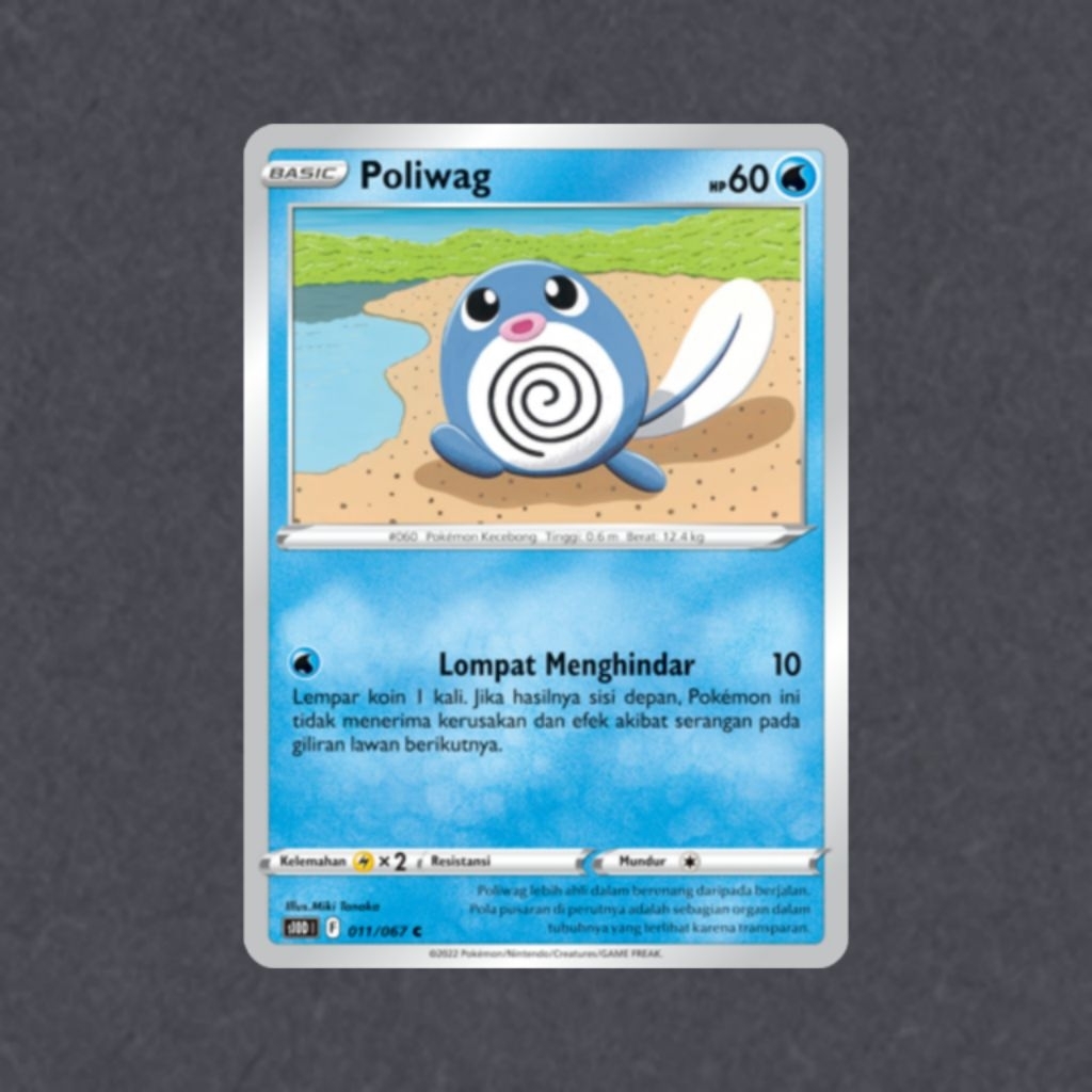 Poliwag C - 011/067 (s10D) Pengamat Waktu - Pokemon TCG Indonesia