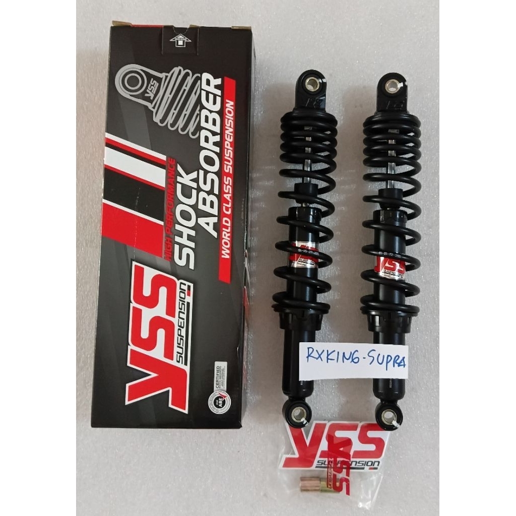 Shock Yss 340MM Rxking Supra Black Hitam Original Yss