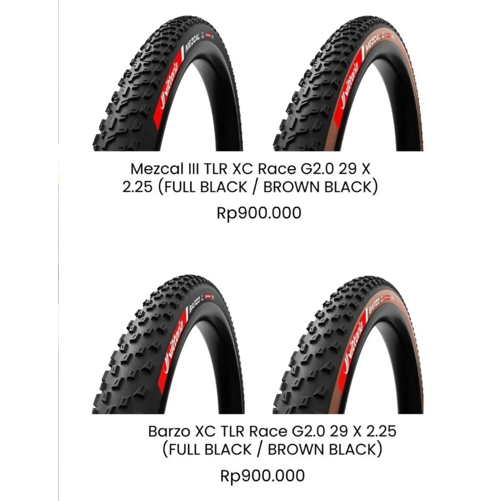 BAN LUAR MTB VITTORIA MEZCAL XC RACE 29X225