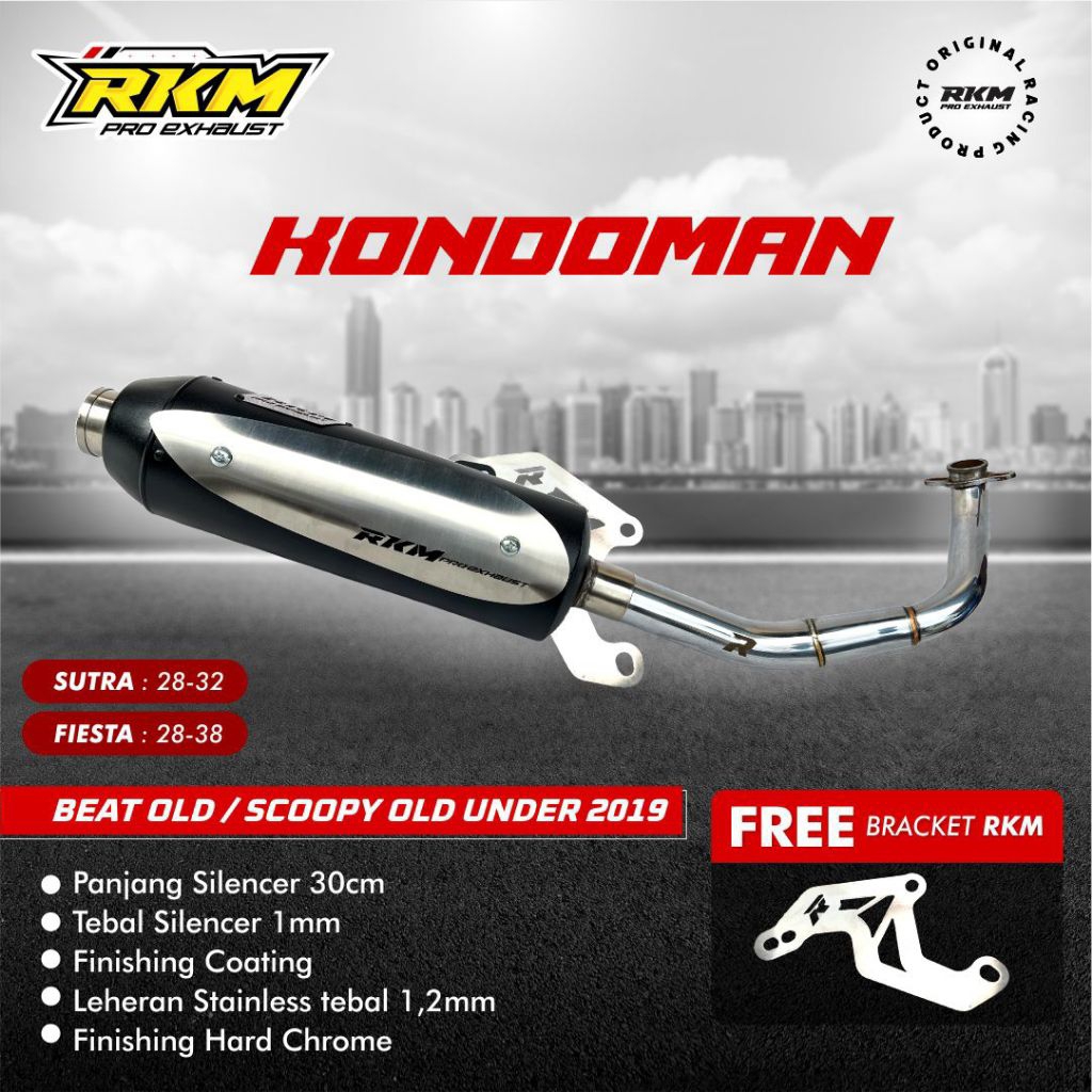 KNALPOT MIO ORIGINAL RKM PRO EXHAUST /knalpot standar racing/knalpot kondoman/knalpot racing/knalpot