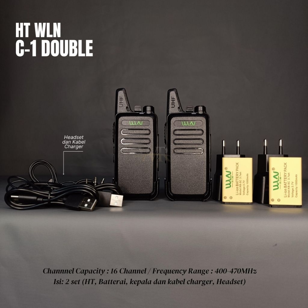 HT WLN C-1 Single dan Double/HT WLN C-1/Walkie Talkie