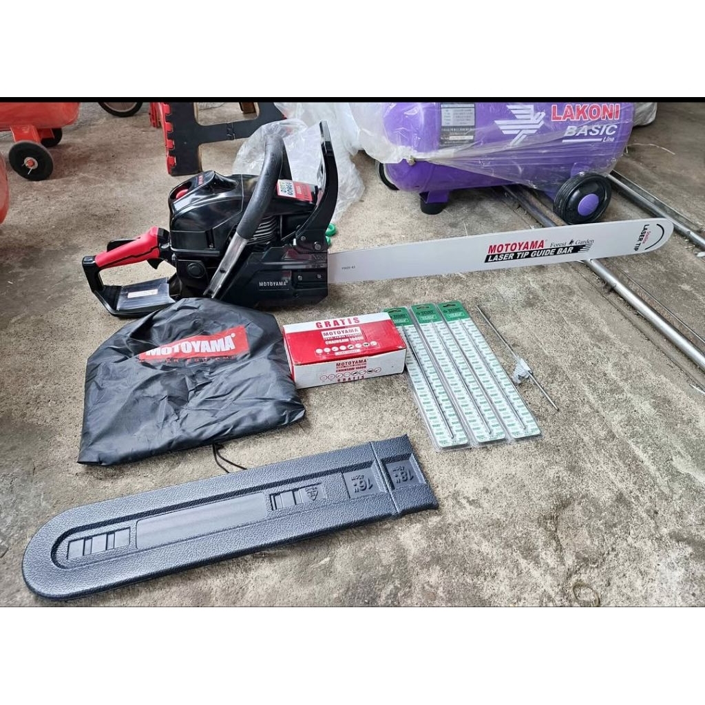 MESIN GERGAJI CHAINSAW MOTOYAMA BAR 26INC BAJA