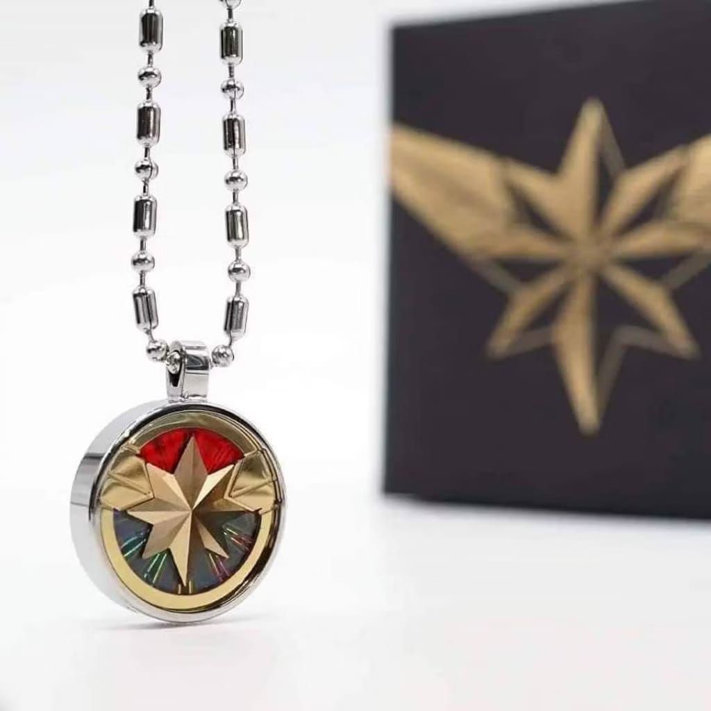 Kalung Pendant Captain Marvel Original Kalung Kesehatan MCI
