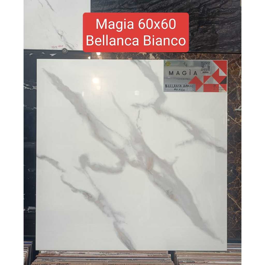 Granit Magia  Bellanca Bianco 60x60 Glazed kilat