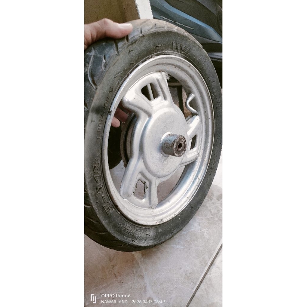 jual roda depan bekas sepeda listrik ring 14