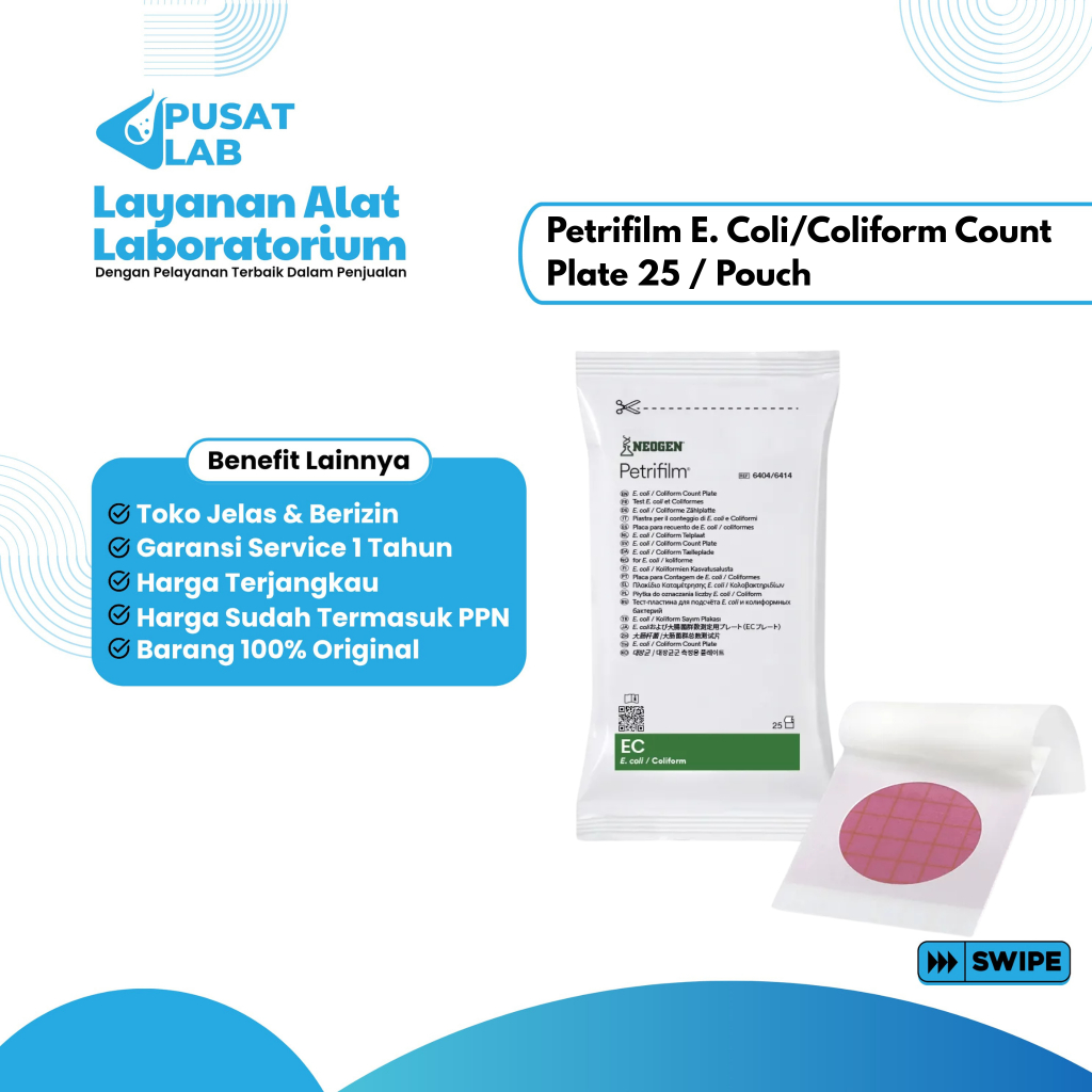 Petrifilm E. Coli/Coliform Count Plate 25 / Pouch