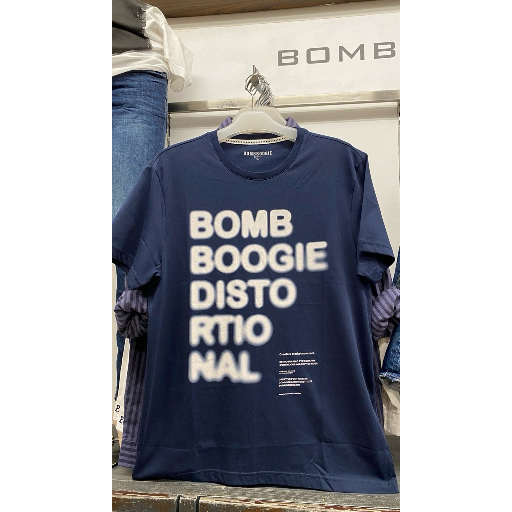 Tshirt Bombboogie Navy Write