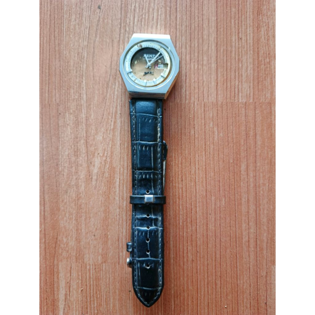 jam tangan jadul otomatis merk kent bahan kanibalan mati