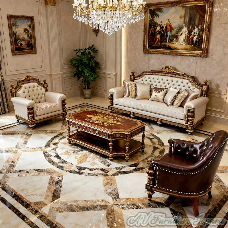 Kursi sofa Ruang Tamu Klasik ukiran jepara model italy