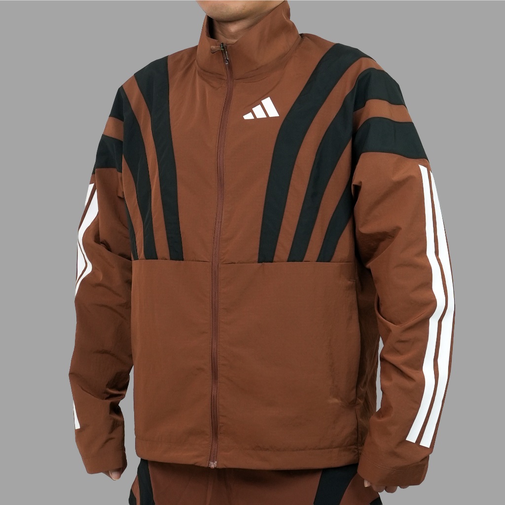 Adidas Humanrace Adizero Archive Running Jacket Brown