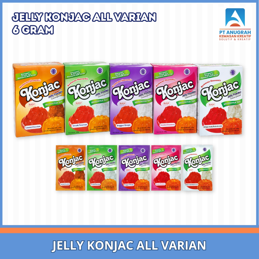 Jelly Konjac All Varian 6 Gram / Jelly Agar Puding