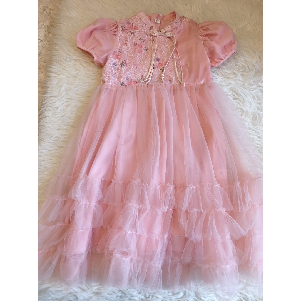 Dress cheongsam anak perempuan premium