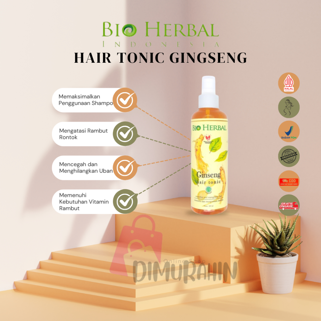 Bio Herbal Hair Tonic/ Bio Herbal Ginseng Hair Tonic Original
