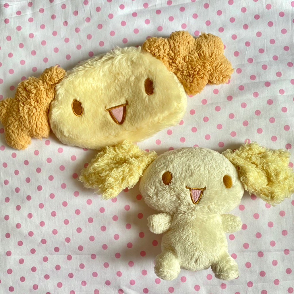 RARE Sanrio Cinnamoroll Chiffon Plush Boneka Pouch Heisei Retro Vintage Jadul