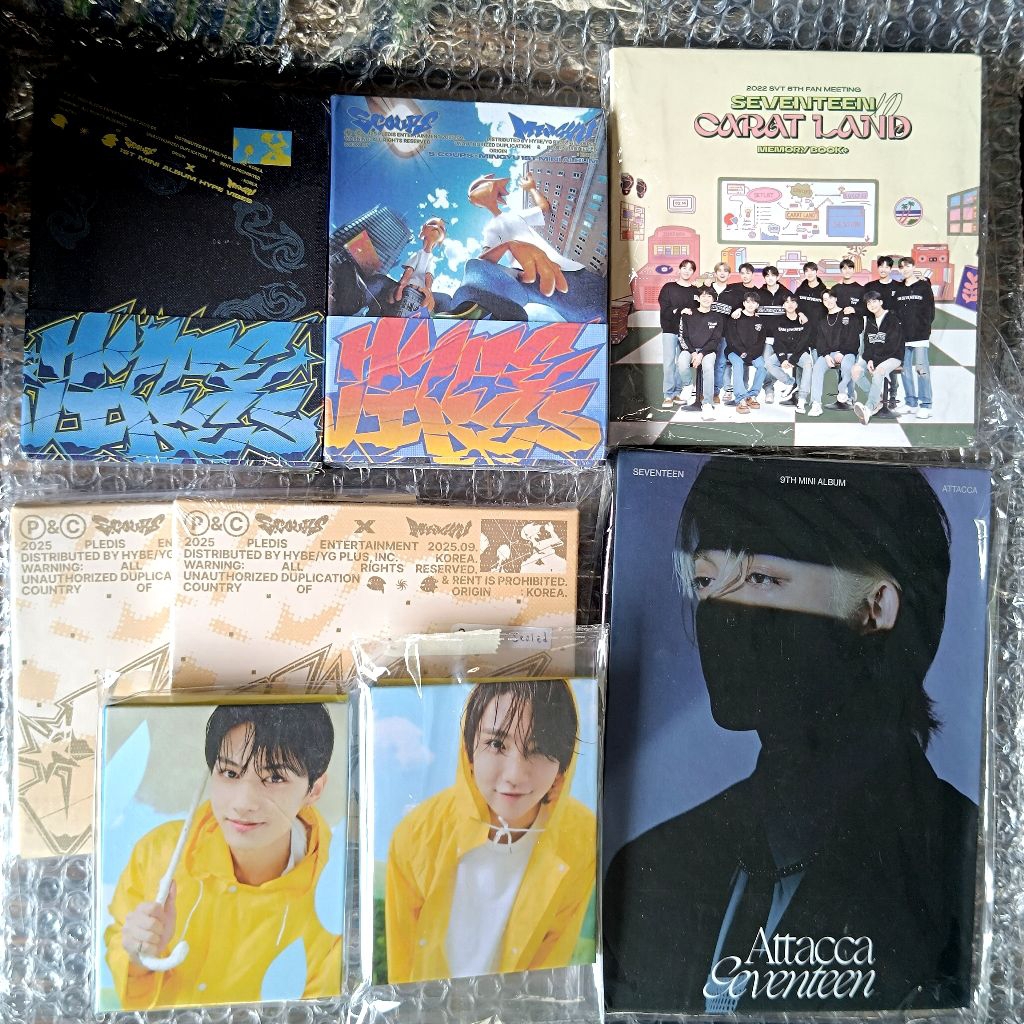 ALBUM COMPACT CXM HYPE VIBES CARATLAND DVD BINDER HEAVEN JOSHUA JUN  ATTACA SCOUPS BINDER SEVENTEEN 