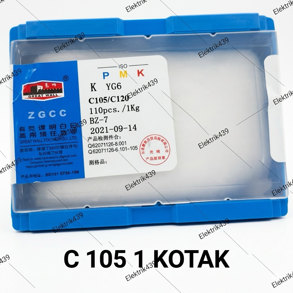 BETEL BATU WIDIA C105 1 KOTAK ( 110 PCS ) Mata Widia YG 6 merk Great Wall type C 105 / C 120 Mata Bo