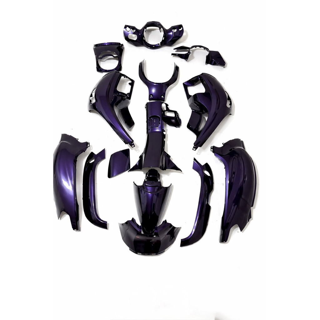 full set cover body halus scoopy new terbaru 2025-2026 repaint moon purple ungu  ori
