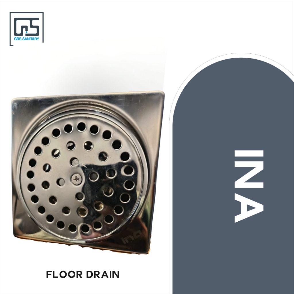 INA Saringan Got Kamar Mandi Chrome Floor Drain
