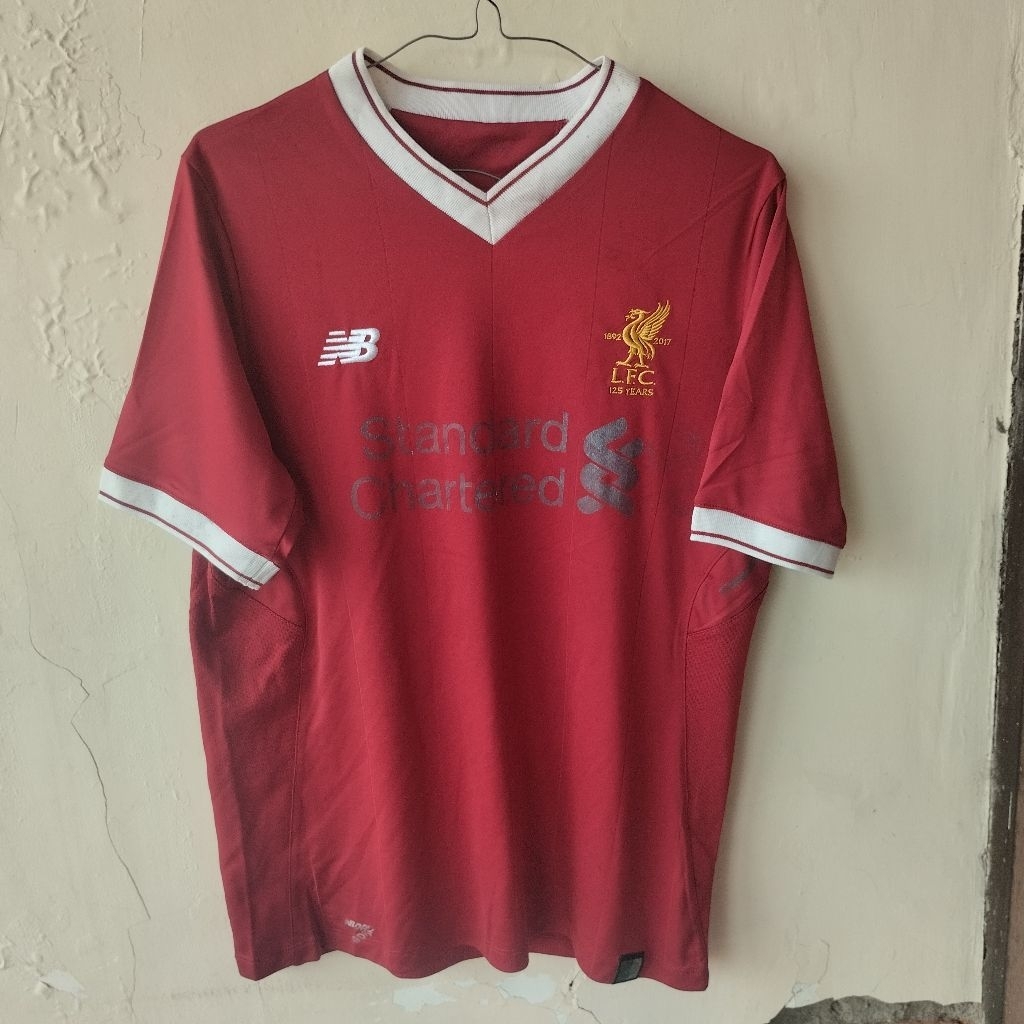 LIVERPOOL 2017/2018 HOME FOOTBALL SHIRT NEW BALANCE JERSEY SIZE S ADULT 125 years Original