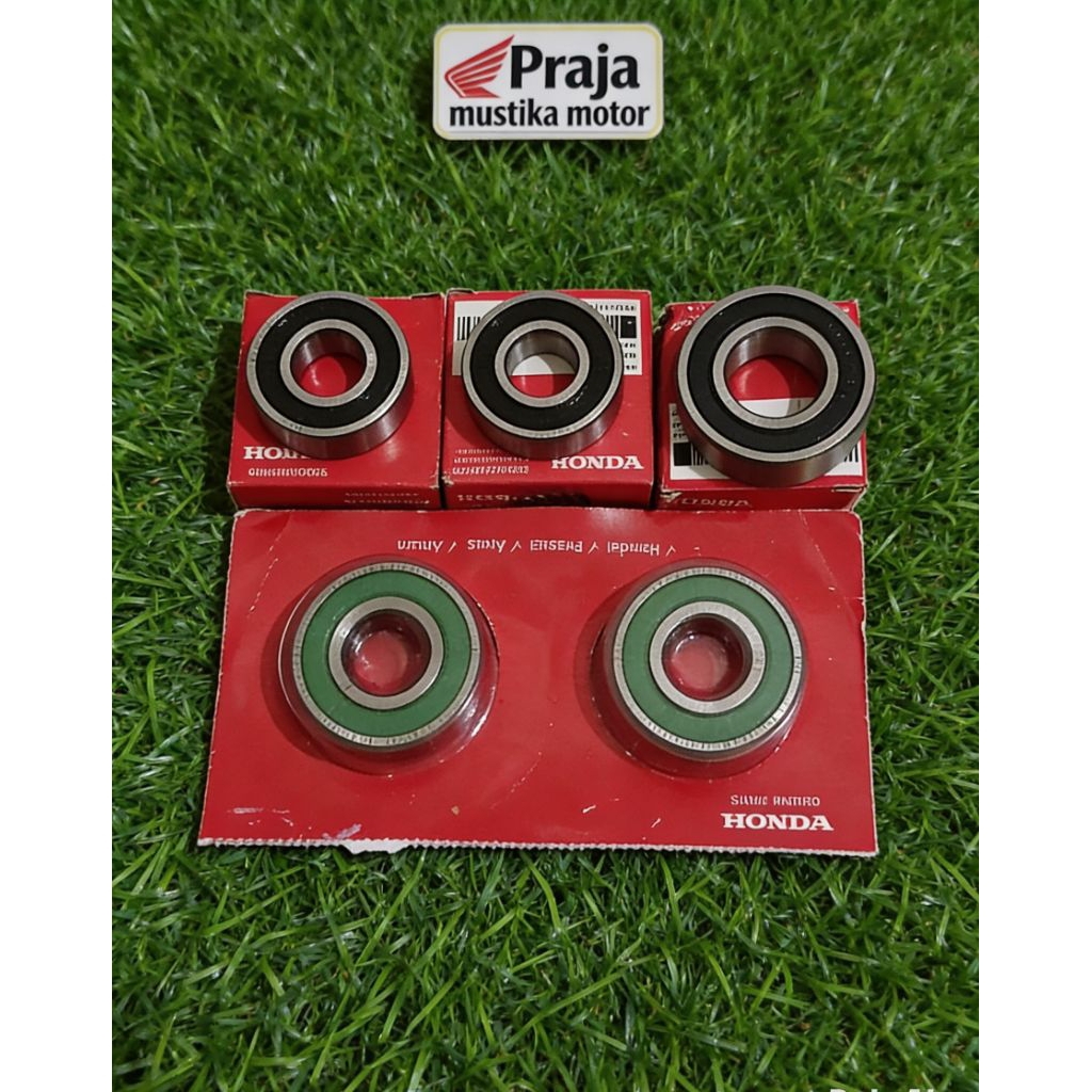 Bearing roda set depan belakang+bearing nap Gear Honda Crf 150 L 5pcs