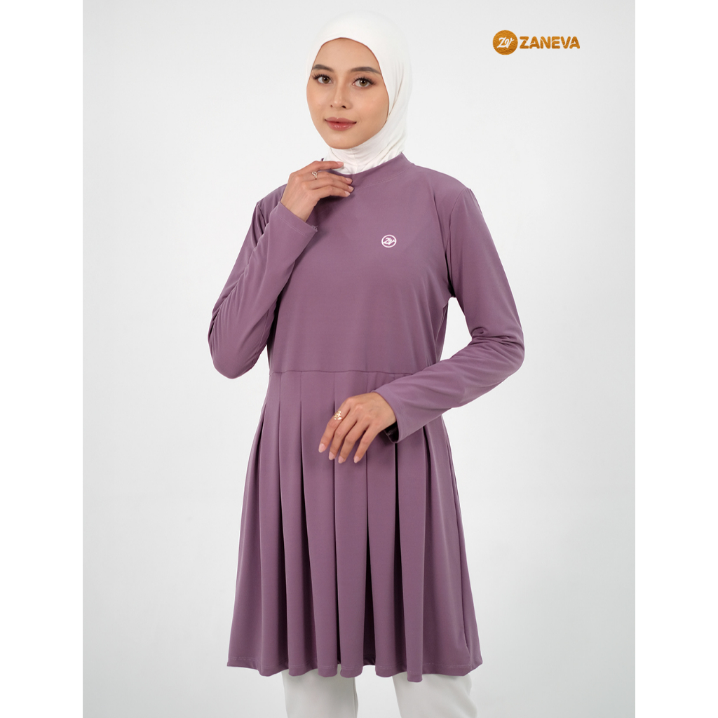 Zaneva Sport – Davira Top Tunik | Inner Manset Rok Olahraga | Atasan Tunik | Baju Olahraga Wanita