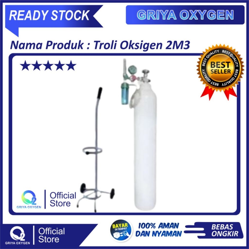 Troli Oksigen 1M3, 2M3 & 6m3