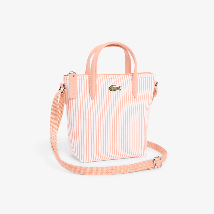 LACOSTE mini tote bag motif wanita dengan tali selempang cossbody bag daily traveling