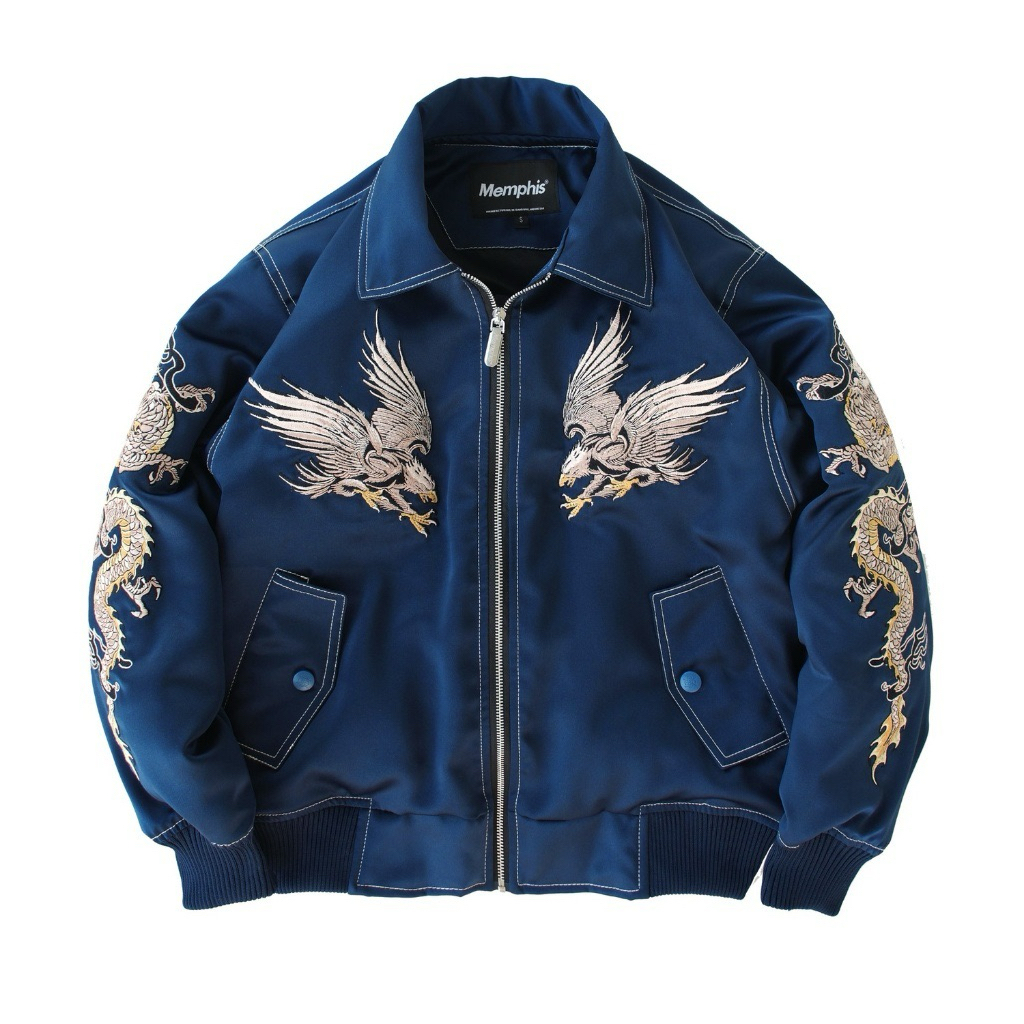 Memphis Origins Sukajan Ishikawa Blue XL