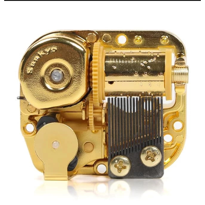 Music Box Sancin Sankyo  Movement Original Mesin Kotak Musik Kotak Music Mesin