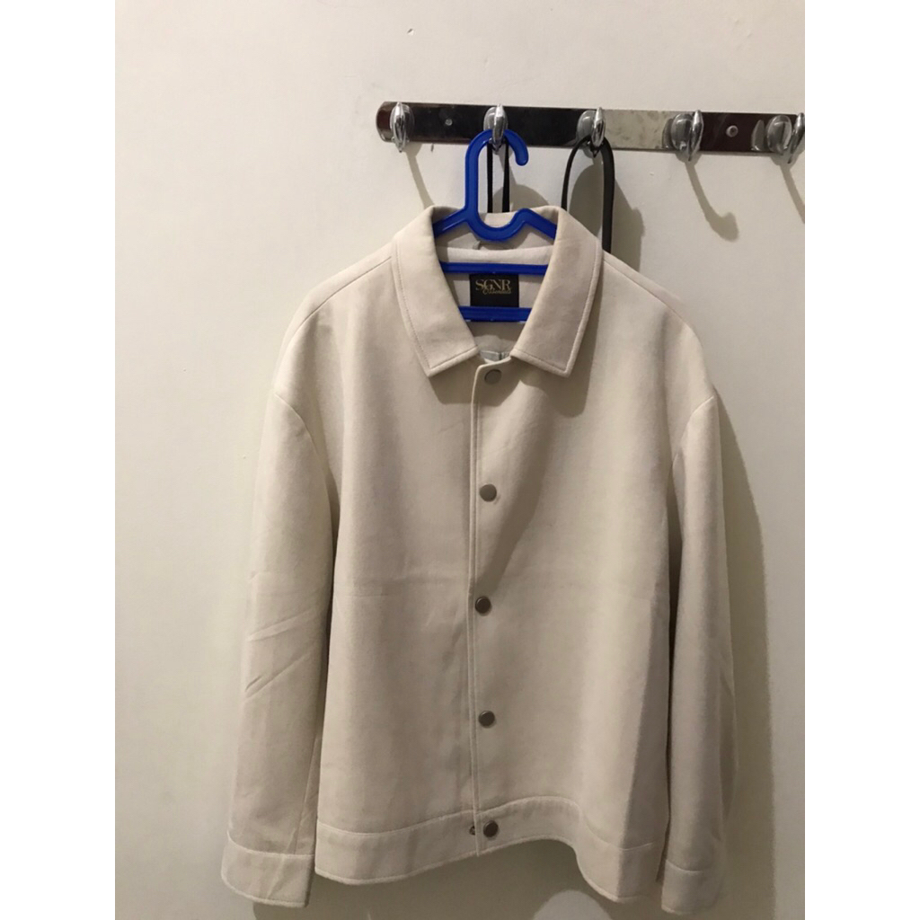 outer jacket suede signore preloved 100% like new