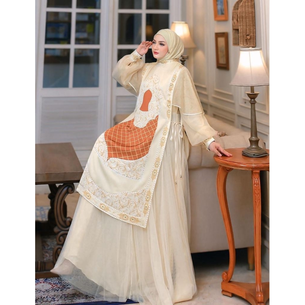 ZALANA SERIES by Yodizein Syari / gamis printing kekinian HQ / gamis cantik mewah premium