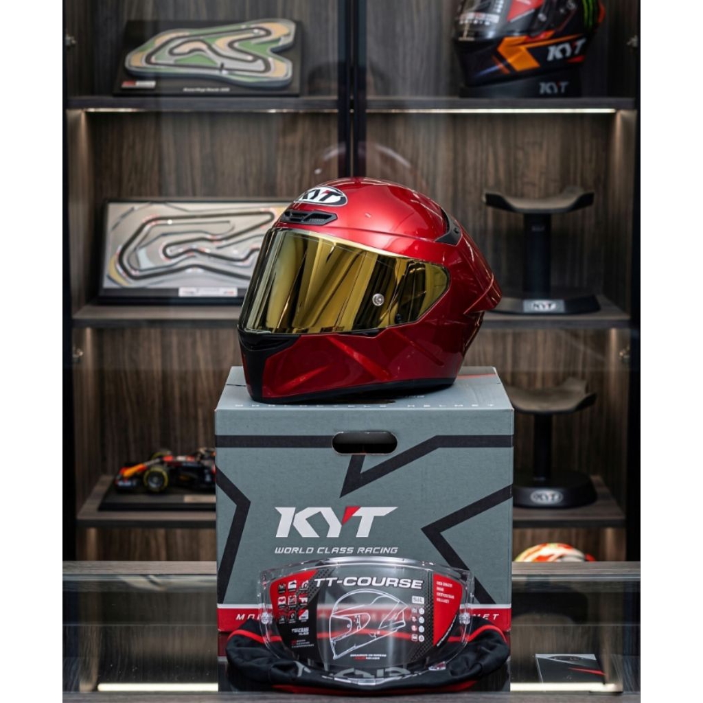 ORIGINAL Helm KYT fullface TTC FULL set SECOND