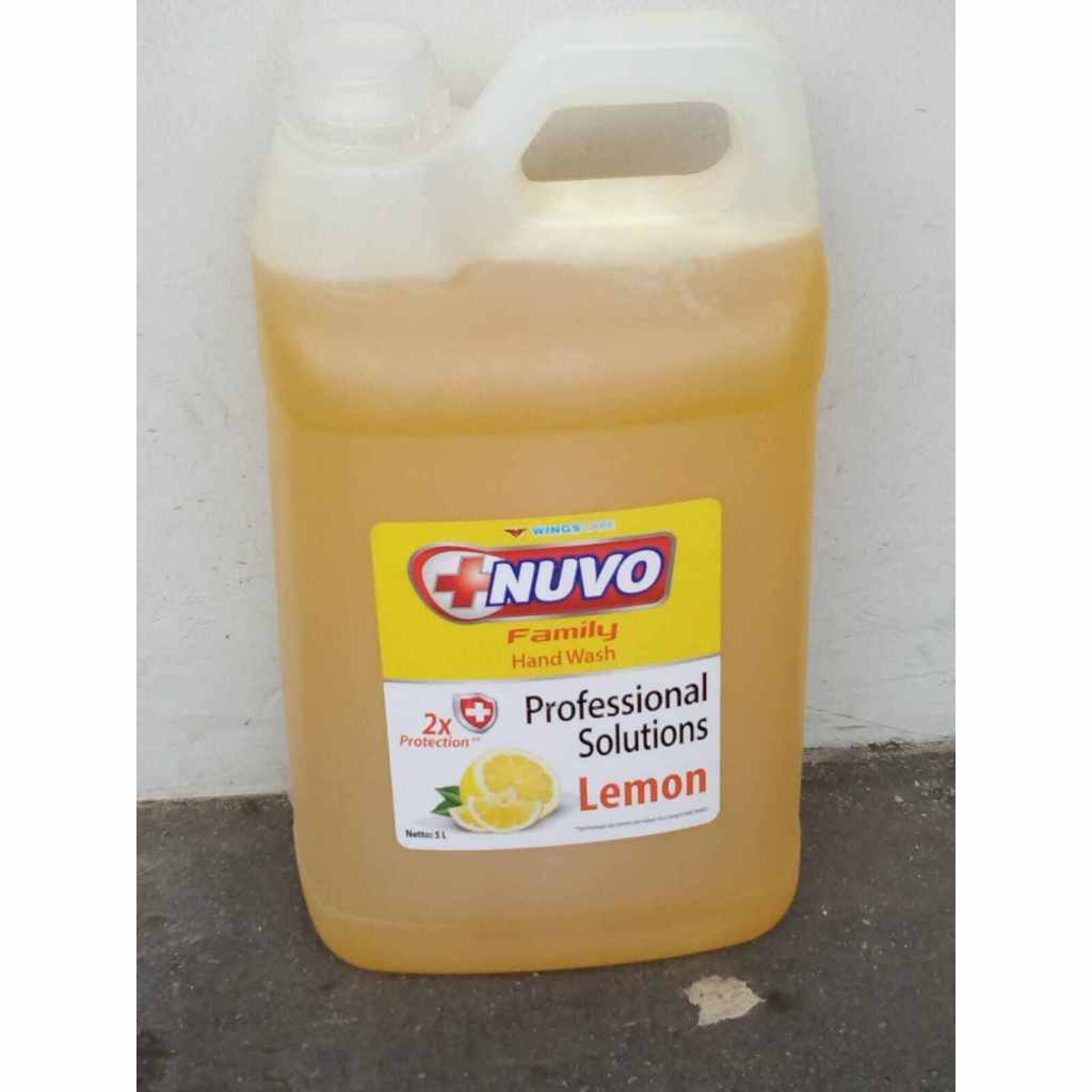 Sabun cuci tangan Handsoap Nuvo ukuran 4,5 liter anti bacteri