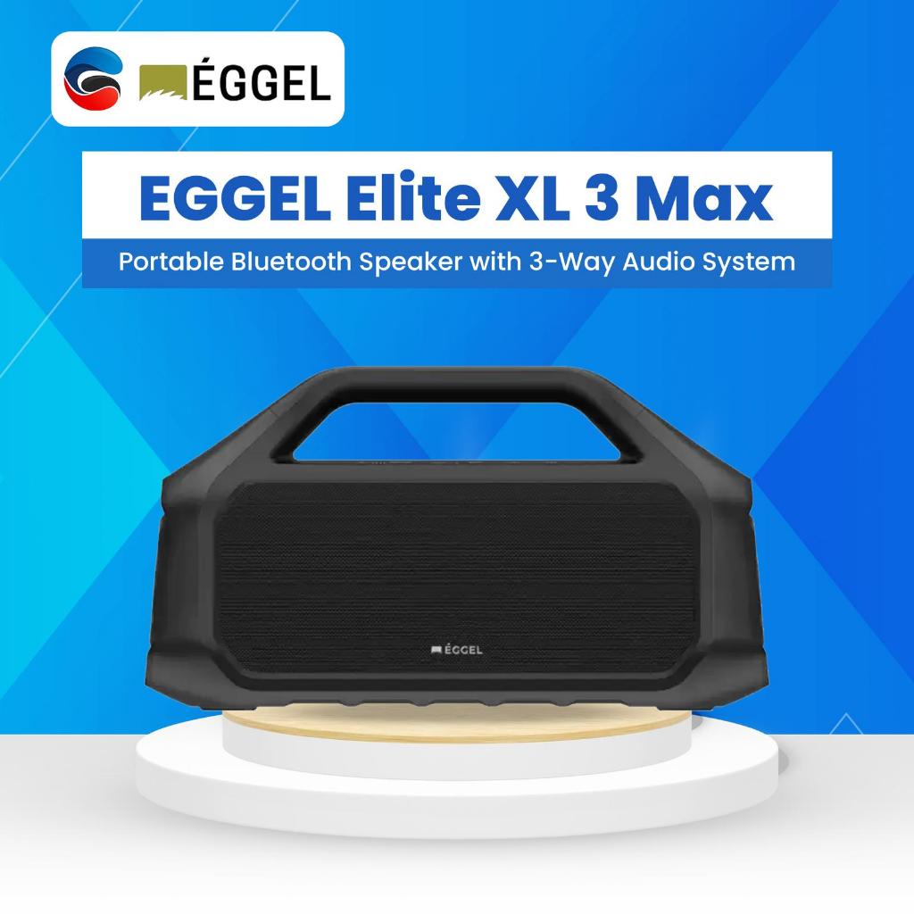 EGGEL Elite XL 3 Max Portable Bluetooth Speaker with 3-Way Audio System