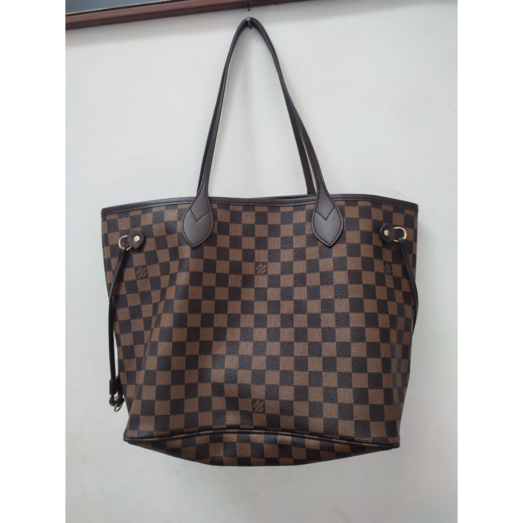 Tas Tote Wanita Besar Motif Catur Premium - Shoulder Bag Wanita Import - Tas Kerja Muat Laptop